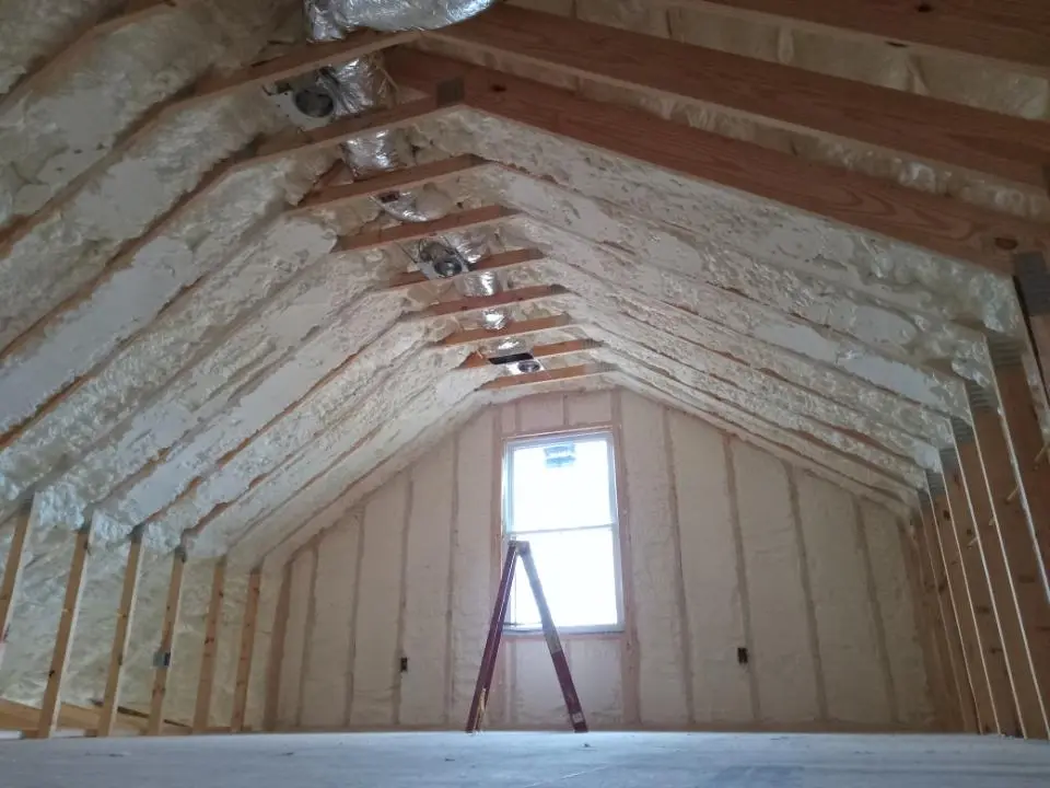 Spray foam roofing application for Crawl Space Insulation project in Murray